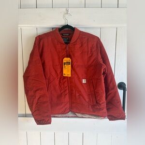 Carhartt Women’s Brick Red Bomber Jacket